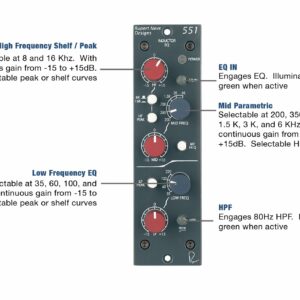 RUPERT NEVE DESIGNS 551 Inductor EQ  – Spedizione Gratuita – Pronta Consegna