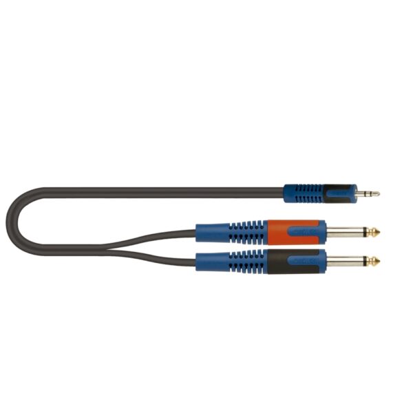 Quiklok RKSA-140-2 Minijack Stereo/2 Jack Mono - Pronta Consegna