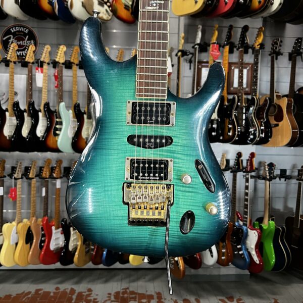 IBANEZ - S 1540 FM TTS TRANS TURQUOISE SUNBURST JAPAN PRESTIGE