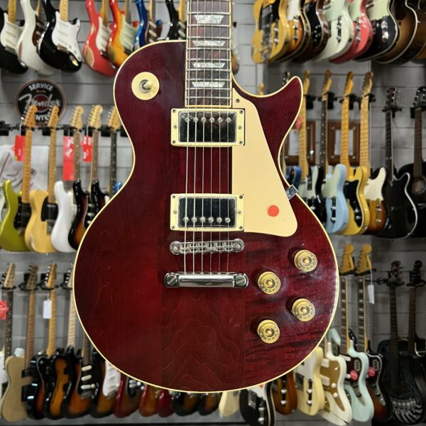 GIBSON - LES PAUL STANDARD 1981 WINE RED TIM SHAW