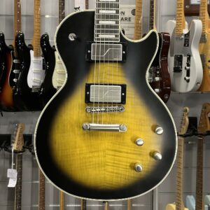 EPIPHONE – LES PAUL PROPHECY OLIVE TIGER AGED GLOSS + CASE REPAIRED HEADSTOCK