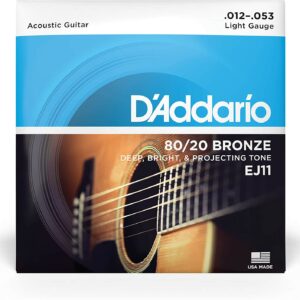 D’Addario EJ11 80/20 Bronze Acoustic 12-53