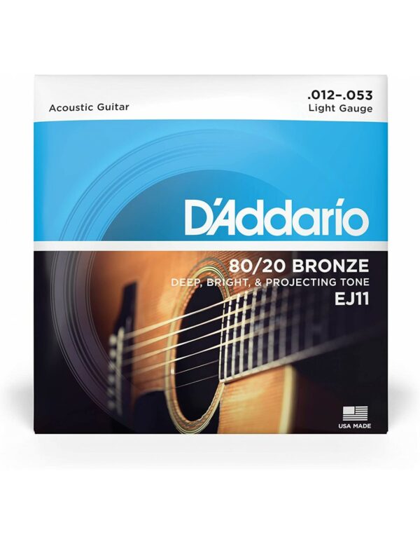 D'Addario EJ11 80/20 Bronze Acoustic 12-53 - immagine 2