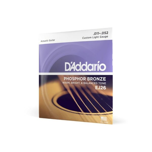D'Addario EJ26 Acoustic Phosphor Bronze 11-52