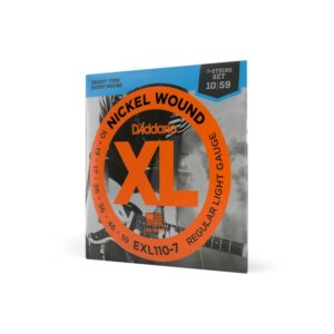 D’Addario EXL110-7 Nickel Wound, 7-String, Regular Light, 10-59