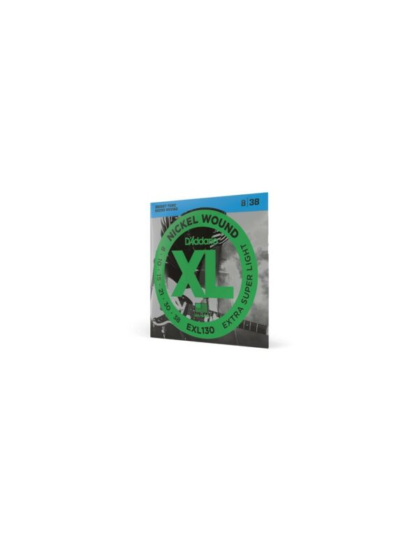 D'Addario EXL130 Nickel Wound, Extra-Super Light, 08-38 - immagine 2