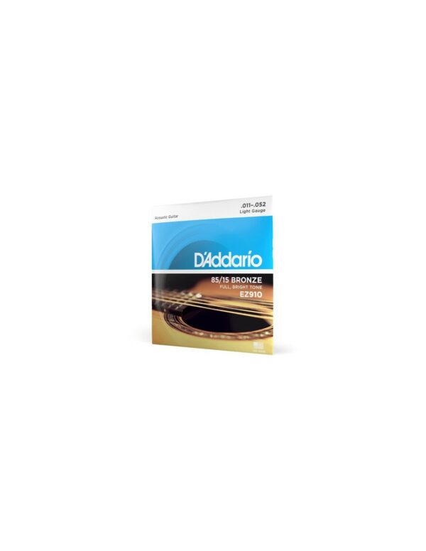 D'Addario EZ910 85/15 Bronze Acoustic Guitar Strings 11-52 - immagine 2
