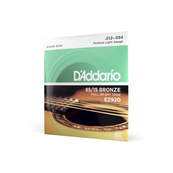 D'Addario EZ920 85/15 Bronze Acoustic Guitar Strings 12-54