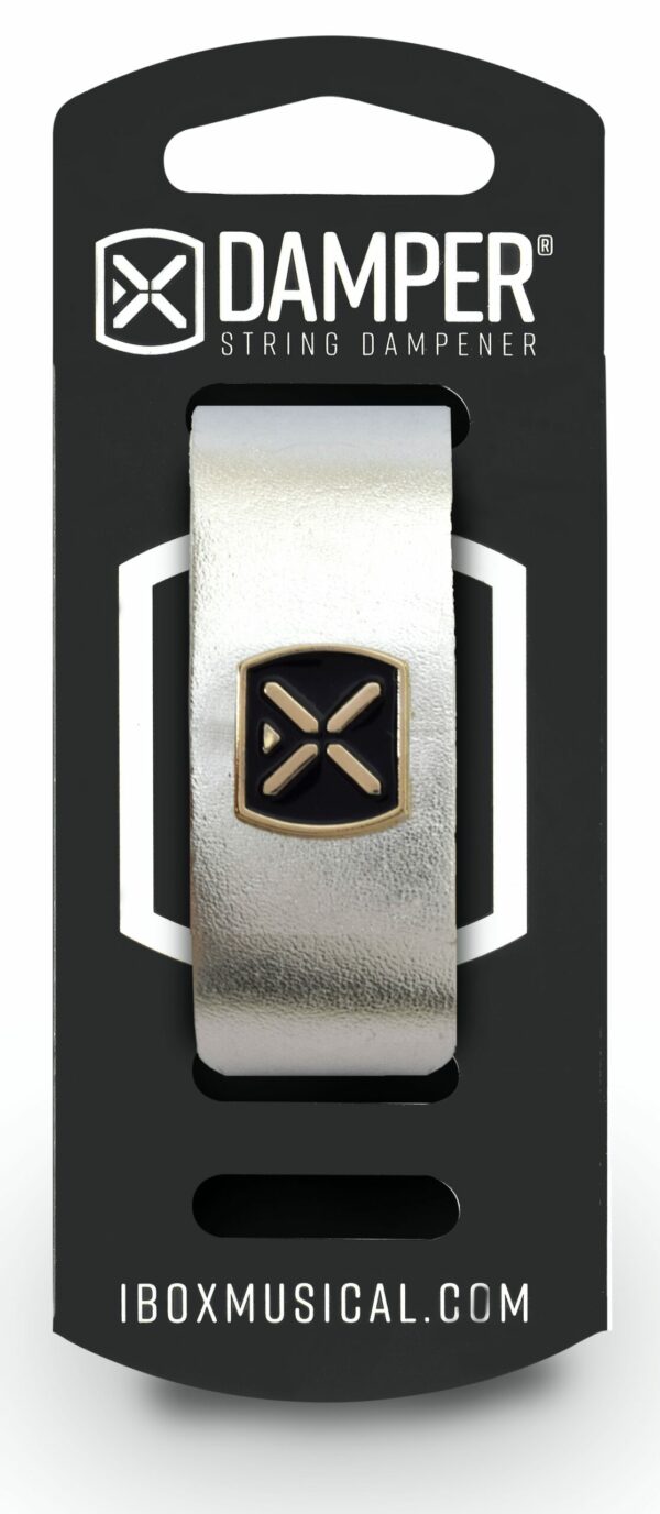 IBOX MUSICAL Damper DM SM01 Metallic Silver Leather / Iron Tag - Pronta Consegna