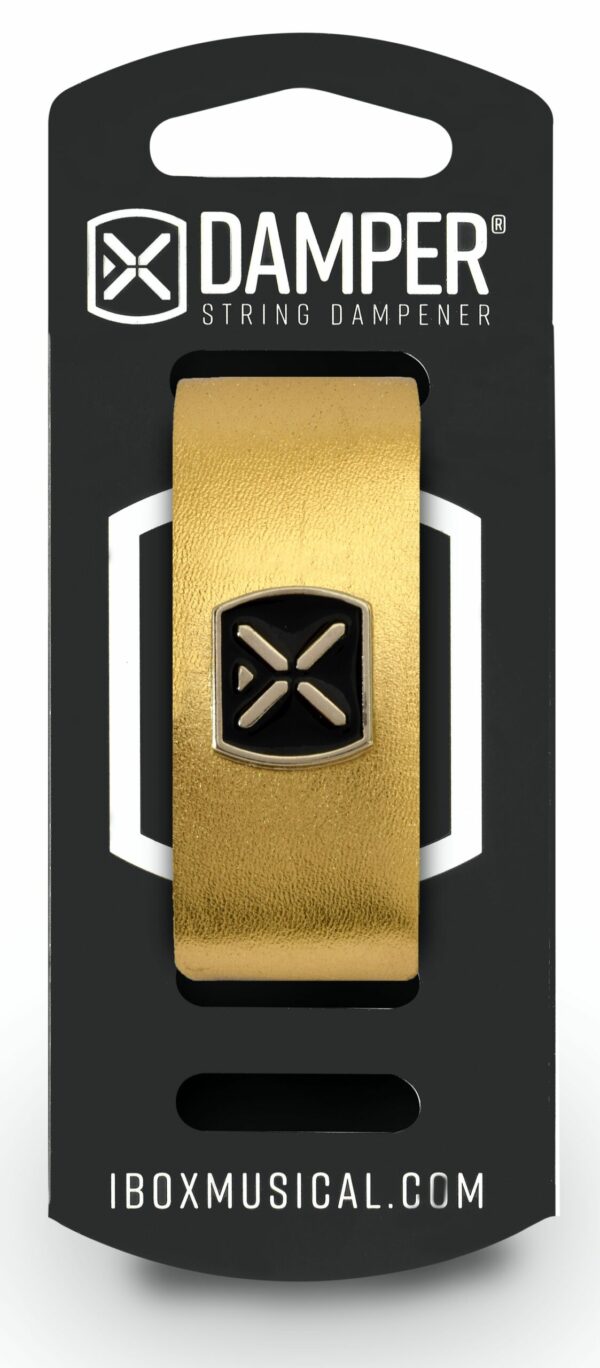 IBOX MUSICAL Damper DM SM02 Metallic Gold Leather / Iron Tag - Pronta Consegna