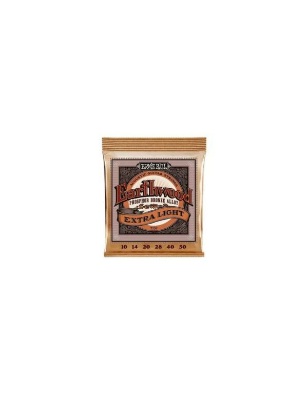 Ernie Ball 2150 Earthwood Phosphor Bronze Extra Light Acoustic 10-50 Muta Corde - immagine 2