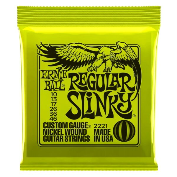 Ernie Ball 2221 Regular Slinky Corde Per Chitarra Elettrica Nicke Wound 010/046