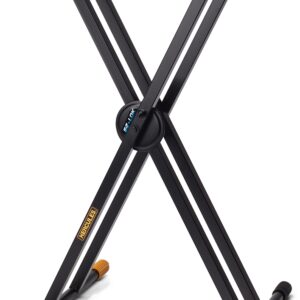 Hercules KS120B Ez Lok Double X-Keyboard Stand – Pronta Consegna