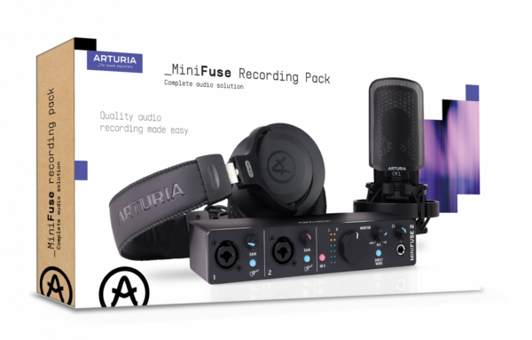 ARTURIA MiniFuse Recording Pack Black - Spedizione Gratuita - Pronta Consegna