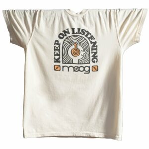 MOOG MUSIC Keep On Listening Tee Large – Pronta Consegna