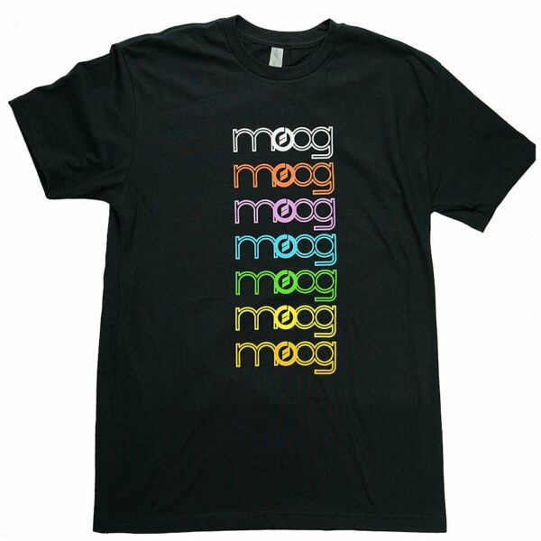 MOOG MUSIC Rainbow Spectrum Tee Medium - Pronta Consegna
