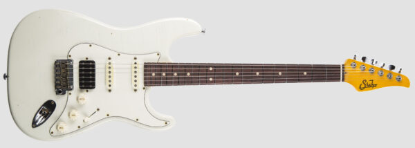 SUHR CLASSIC S ANTIQUE HSS RW CHITARRA ELETTRICA SOLID BODY OLYMPIC WHITE