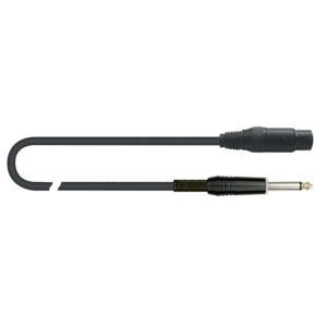 QUIKLOK 30.02192 MCR/612K-6 BK XLR FEMMINA JACK MASCHIO 6 MT mcr-612-6-bk