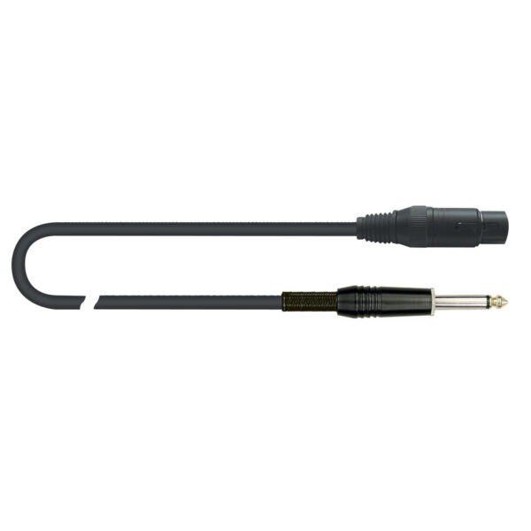 QUIKLOK 30.02192 MCR/612K-6 BK XLR FEMMINA JACK MASCHIO 6 MT mcr-612-6-bk