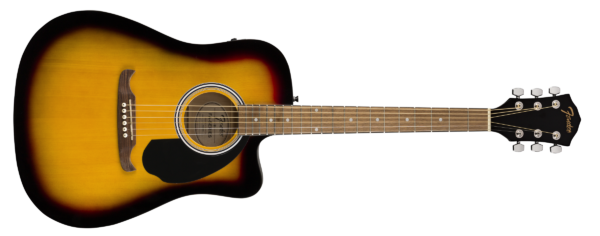 FENDER FA-125CE CHITARRA ACUSTICA ELETTRIFICATA SPALLA MANCANTE SUNBURST FA-125-CE