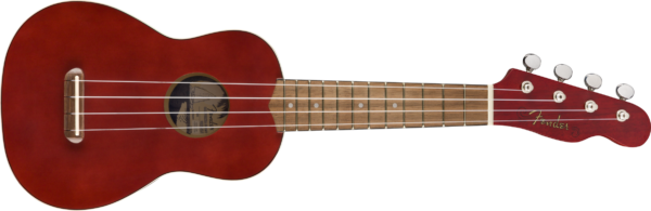 FENDER VENICE SOPRANO UKE WN UKULELE SOPRANO ROSSO CHERRY