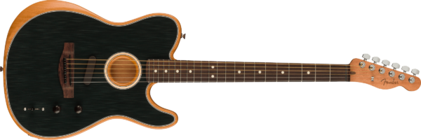 FENDER ACOUSTASONIC PLAYER TELECASTER CHITARRA ACUSTICA ELETTRIFICATA RW BRUSHED BLACK