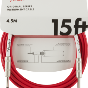 FENDER ORIGINAL SERIES CAVO JACK/JACK 4,5 MT FIESTA RED