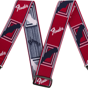 FENDER WEIGHLESS 2″ MONOGRAMME STRAP TRACOLLA PER CHITARRA RED/WHITE/BLUE