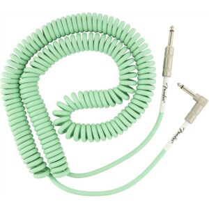 Fender Original Series Coil Cable Straight-Angle 30′(9m) Surf  Green