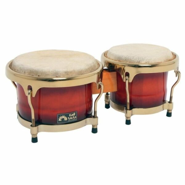 GEWA F826110 COPPIA BONGHI BONGO IN LEGNO COLOR SALSA  HARDWARE CROMATO F826110