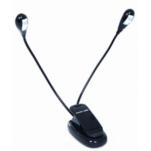 QUIKLOK MS22 LAMPADA LUCE A LED PER LEGGIO CON DUE BRACCI FLESSIBILI MS-22