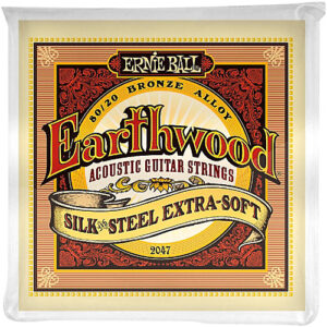 ERNIE BALL  EARTHWOOD BRONZE SILK AND STEEL MUTA CORDE PER CHITARRA ACUSTICA
