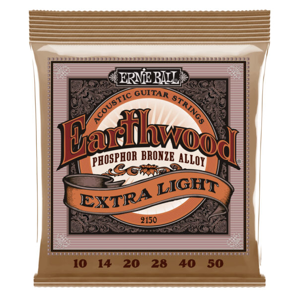 ERNIE BALL 2150 EARTHWOOD PHOSPHOR BRONZE MUTA CORDE CHITARRA ACUSTICA 010-050