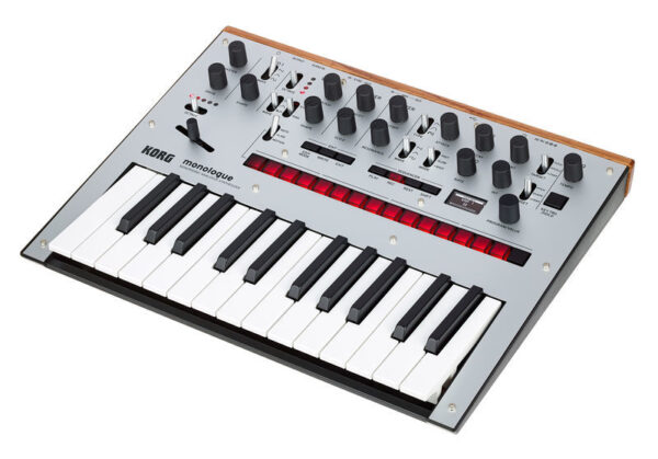 KORG MONOLOGUE SILVER SINTETIZZATORE ANALOGICO MONOFONICO 25 TASTI GRIGIO