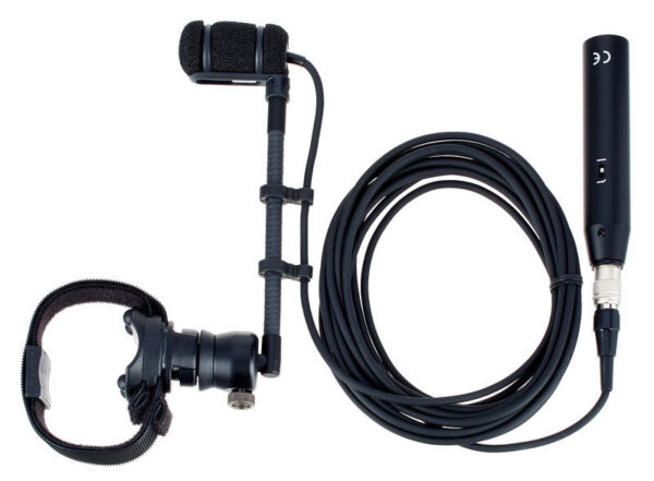 AUDIO TECHNICA ATM350W MICROFONO UNIVERSALE PER FIATI CON ATTACCO CILINDRICO CON STRIP IN VELCRO ATM