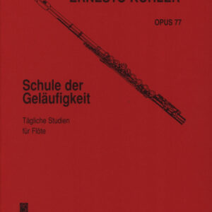 ERNESTO KOHLER OP.77 METODO  SPARTITO LIBRO DIDATTICO STUDI PER FLAUTO TRAVERSO EDIZIONE ZIMMERMANN