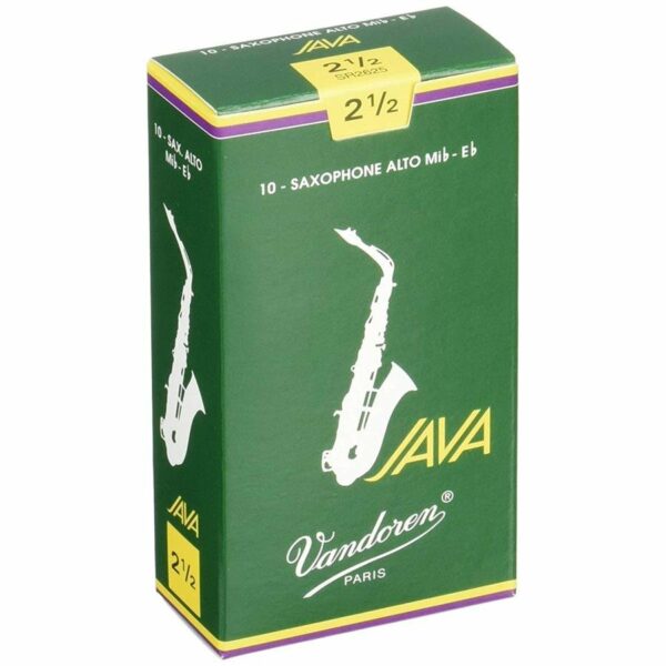 VANDOREN JAVA SR-2625 ANCE SAX SASSOFONO ALTO CONTRALTO MISURA 2 1/2 SCATOLA DA 10PZ