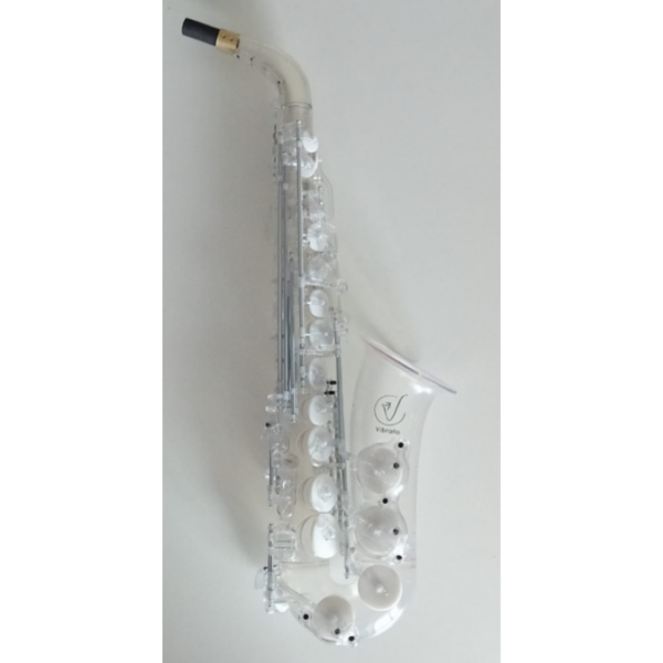 VIBRATO A1S III SAX SASSOFONO ALTO CONTRALTO WH POLICARBONATO CLEAR TRASPARENTE