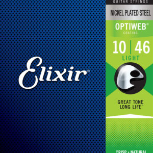 ELIXIR 19052 OPTIWEB LIGHT MUTA CORDE PER CHITARRA ELETTRICA NICKEL WOUND – 010/046
