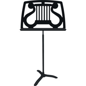 MANHASSET N1170 LEGGIO ORCHESTRA STILIZZATO LIRA COLORE NERO N-1170