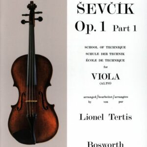 SEVCIK OP.1 PART 1 VIOLA ( ALTO ) STUDIES METOLO LIBRO EDIZIONI BOSWORTH