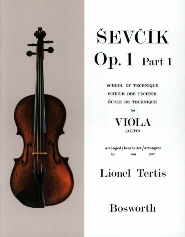 SEVCIK OP.1 PART 1 VIOLA ( ALTO ) STUDIES METOLO LIBRO EDIZIONI BOSWORTH
