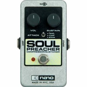 ELECTRO HARMONIX SOUL PREACHER COMPRESSORE SUSTAINER EFFETTO A PEDALE PER CHITARRA