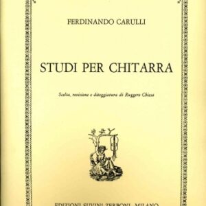 FERDINANDO CARULLI “STUDI PER CHITARRA” rev. R.Chiesa METODO PER CHITARRA LIBRO DIDATTICO ED SUVINI