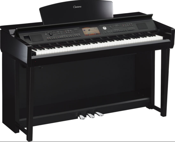 YAMAHA CLAVINOVA CVP705PE PIANO PIANOFORTE DIGITALE GRADED HAMMER NERO LUCIDO CON RITMI CVP-705 PE