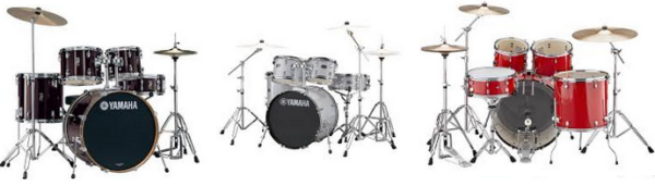 YAMAHA RYDEEN RDP2F5 SET BATTERIA ACUSTICA CASSA 22" COMPLETA DI PIATTI PAISTE RDP-2F5 VARI COLORI