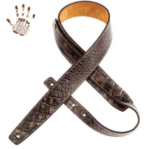 Magrabò Buttons BS Embossed Cocco Dalma 5 cm – Guitar Strap Made in Italy