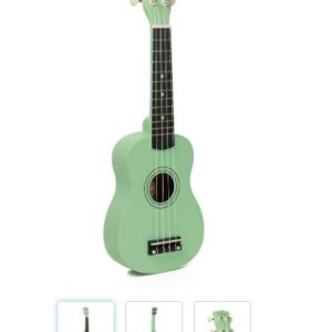 UKULELE SOPRANO, HARDWOOD, KOALA COLORE VERDE ,