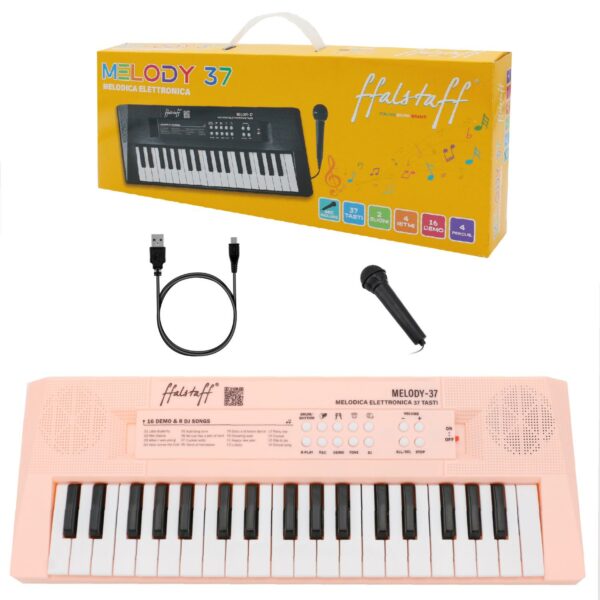TASTIERA ELETTRONICA 37 TASTI - USO MELODICA (ROSA)