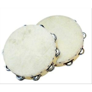 Tamburello con Pelle da 8" (20cm) con doppia fila di sonagli